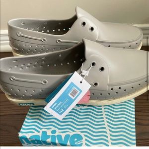 BNIB with tags Native Shoes Grey with White sole